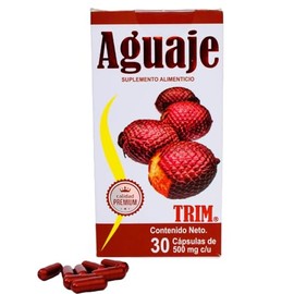 Aguaje Trim Suplemento Alimenticio, Calidad Premium, 30 Cápsulas de 500mg