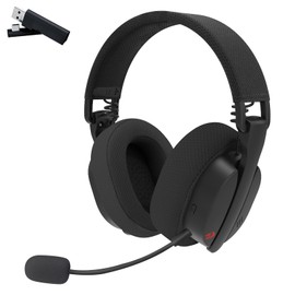 Redragon H888 Wireless Gaming Headset with 7.1 Surround Sound, Tri-Mode Gaming Headphones, 168G Lightweight Design - Detachable Mic - 40MM Driver Soft Memory Foam Padding Gamer Headset for PC, Black