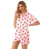 Schbbbta Silk Pajamas Set for Girls Satin Button Down Sleepwear