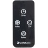 Comfort Zone 28" Oscillating Bladeless Tower Fan with Remote Control,