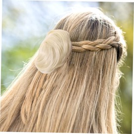 Beavorty 3pcs Bun Hairpiece for Women Curly Hair Bun Claw Clip Chignon for Brides and Special Occasions Easy to Use Natural-looking Soft and Comfortable