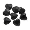 sourcing map 8Pcs Heart Rhinestones, 27mm Pointed Back Heart Glass