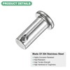 M METERXITY 10-Pack Single Hole Clevis Pins, M8 x 20mm