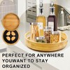 Bamboo Turntable - 12 Inch Lazy Susan - Rotating Organizer