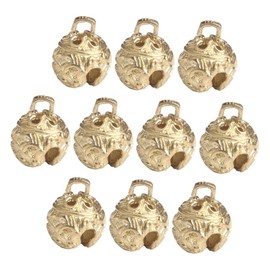 OHPHCALL 10Pcs Vintage Hanging Bell Pendants for DIY Craft Projects Decorative Wind Chimes Keychain Charms Jewelry Decor and Holiday Decorations