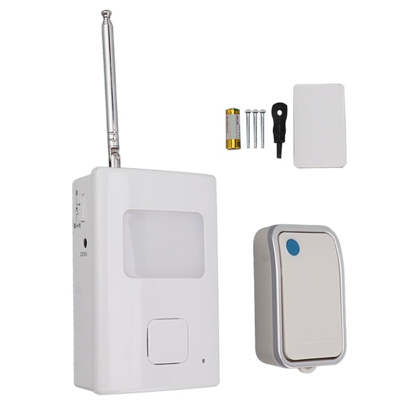Wireless Doorbell with 1 Transmitter and 1 Receiver Flash LED