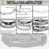 DTOUCH For 2013-2021 Acura ILX Gloss Black Front Bumper Lip