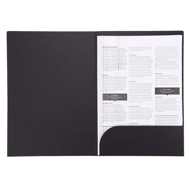 Presentation Folder A4 Made of 350 g/m² Kraft Paper Document