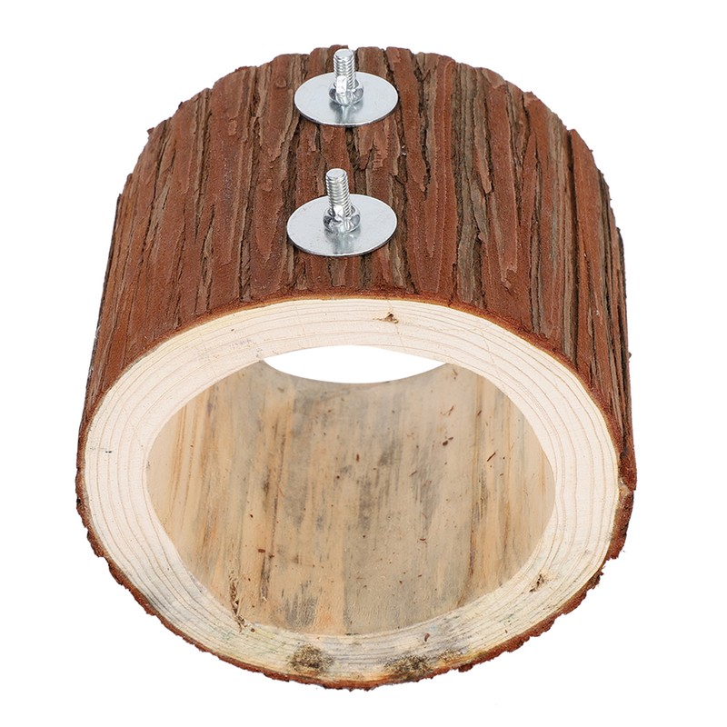 Bird Tree Hole Nest Small Pet Natural Wooden Toy Hideaway
