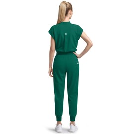 Dvoliaw Scrubs for Women Set Nurse Uniform, Mandarin Collar Scrub Top & Jogger Pant, 8 Pockets, Yoga Waistband, 4 Way Stretch