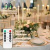 Jaoruizer 24Pcs Flameless Taper Candles,11in Battery Operated LED Taper Candles
