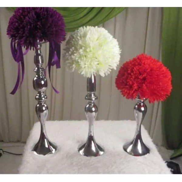 FeatherParadise Wedding Flower Ball Feather Ball Stand Candle Holder Centerpiece