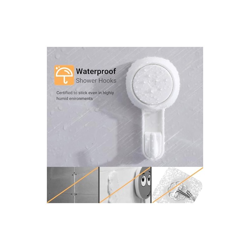 Marchpower Heavy Duty Suction Cup Hooks - 4 Pack