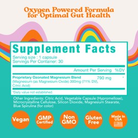 Let Loose Daily Constipation Relief Pills - Ozonated Magnesium Oxide to Support Smooth Bowel Movements, Bloating Relief, Gentle Gut Cleanse Detox for Women and Men, 30 Capsules