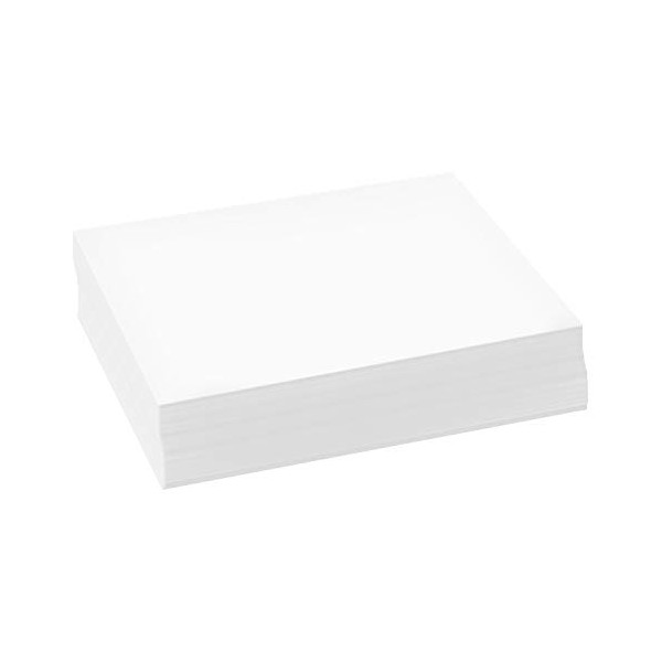 500 Sheets of Bright White 8.5" x 5.5" Half letter Size, Regular 24lb. Paper