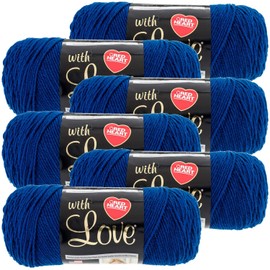 Red Heart Love Yarn-6/Pk-Peacock, 6/Pk, Peacock 6 Pack
