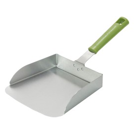 Heavy-Duty Stainless Steel Griddle Scoop - Large Scooping Blade with Heat-Resistant Handle for Serious Scooping Responsibilities - Ideal for Moving Large Portions of Food Effortlessly