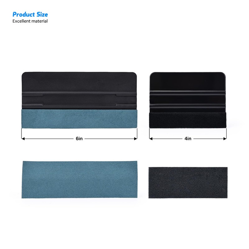 EHDIS Vinyl Wrap Squeegee Kit - 10pcs 4inch and 10pcs