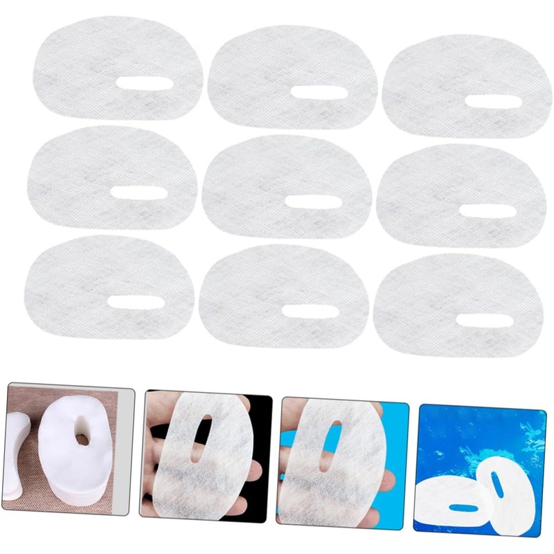 Mikinona 50hojas Ojos Láminas Mascarilla Desechables Cuidado Ojos Flexible Uso