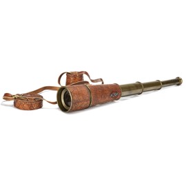 Brass Telescope 18" Antique Replica Pirate Spyglass Sailor High Resolution Nautical Best Gift for Christmas