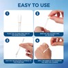 Piercing Aftercare Cotton Swabs, Disposable Saline Solution Qtips (50 Pcs)