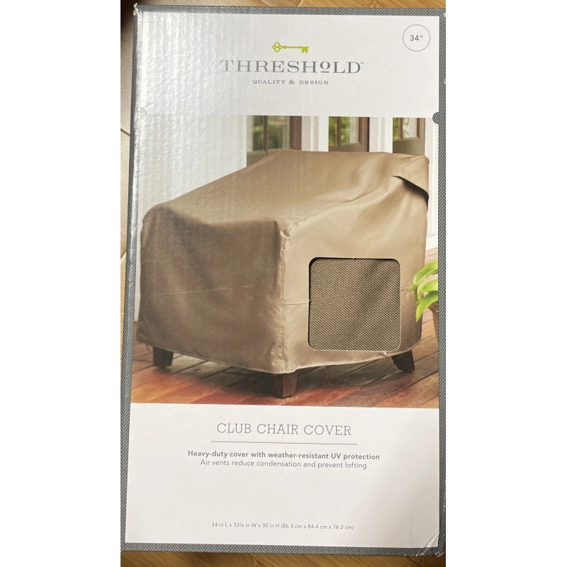 Threshold 2 OfThreshold Heavy-Duty Chair Cover 34”L X 33-1/4"W X