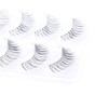 Musegetes MEN0024 False Eyelashes, Natural, Popular, 5 Pairs