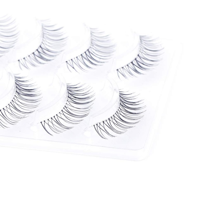 Musegetes MEN0024 False Eyelashes, Natural, Popular, 5 Pairs