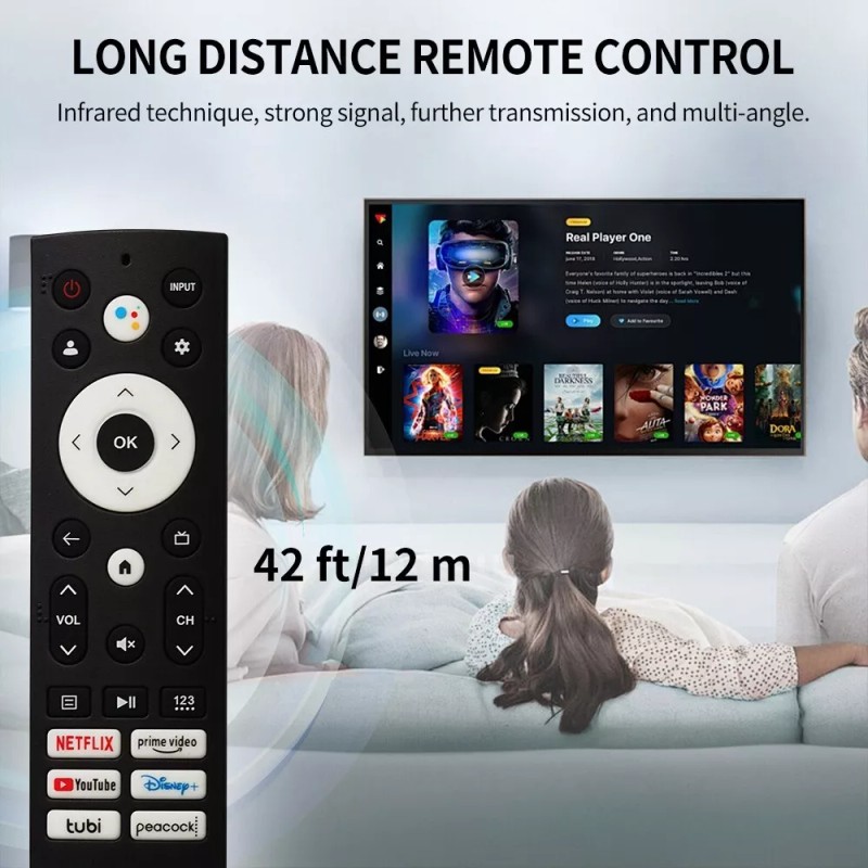 For Hisense TV ERF3M90H Voice Remote For Hisense U6H U6K