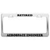 Product Express Retired Aerospace Engineer License Plate Frame Tag Car