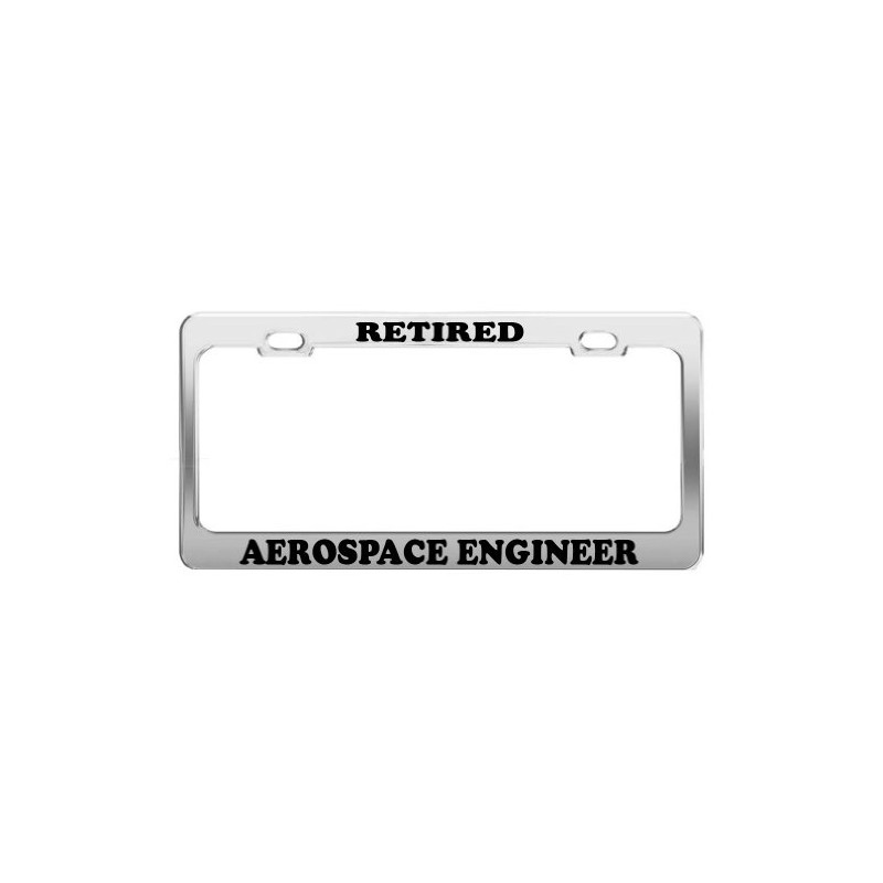 Product Express Retired Aerospace Engineer License Plate Frame Tag Car