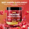TOPCAPAK Creatine Gummies for Men & Women, Raspberry Flavor, 120