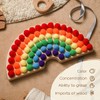 bopoobo Wooden Peg Board Beads Game Rainbow Clip Bead Puzzle