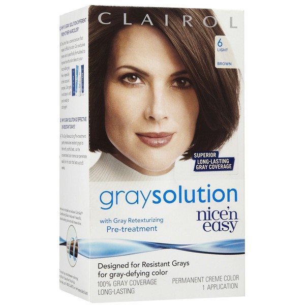 Clairol Nice 'n Easy Gray Solution Hair Color - Light Brown (006)