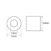 uxcell Aluminum Wire Rope Stop Sleeve Round Cable Ferrule Loop