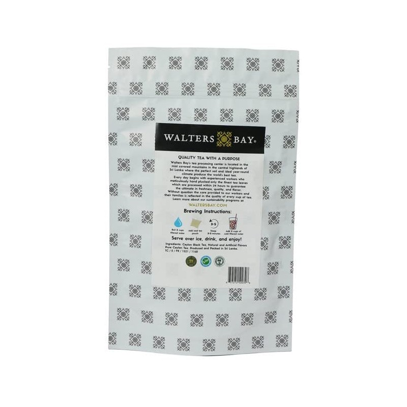 Walters Bay Mango Iced Tea, 12 Count, Quart Sized Tea