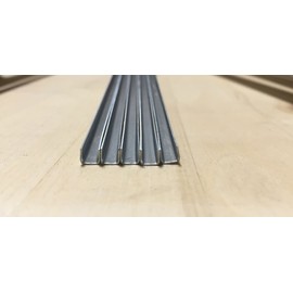 1/8" U Zinc Came / 30feet (2ft X 15 Pieces) by Sun and Moon Stained Glass