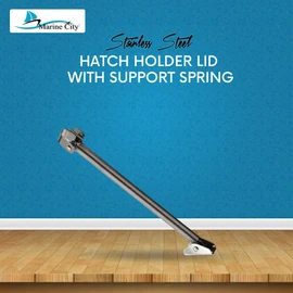 MARINE CITY 304 Stainless-Steel Marine Heavy Duty Hatch Spring Holder Lid Support Spring for Boat(8-7/16 Inches)