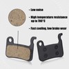 4pcs Bike Brake Pads, High-Performance Semi-Metallic Disc Brake Pads Replacement