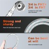 Premium Stainless Steel Washing Machine Hoses With 90 Degree Elbow