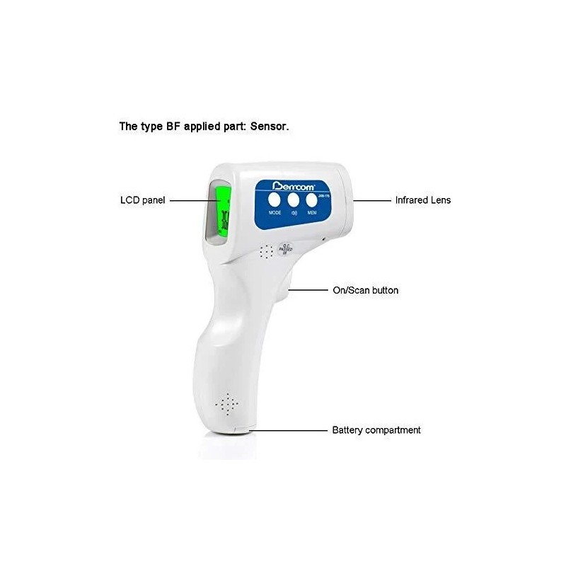 Hu-Friedy Berrcom Non-Contact Infrared forehead Thermometer JXB-178 SKY09F