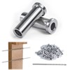 Muzata 120PCS Stainless Steel T316 Protective Sleeves Cable Railing Kit