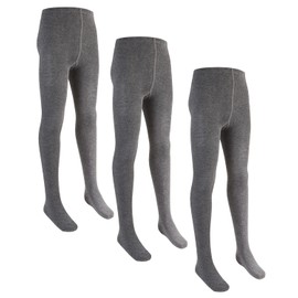 Undercover 3 Pairs of Girls Cotton Rich Knitted Tights Grey 7-8