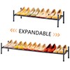Tajsoon Expandable Shoe Rack for Closet 1 Tier, 28“-41“Adjustable &