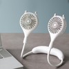 Neck Fan USB Rechargeable Cute Portable Retractable Universal Adjustment Cooling