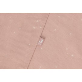 Jollein Kinderbettwäsche - Twinkling, Wild Rose - 100x140cm - 100% Baumwolle - OEKO-TEX Zertifiziert - Babybettwäsche mit Kissenbezug - Bettwäsche Set
