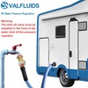 VALFLUIDS RV Water Pressure Regulation,3/4" Garden Hose Thread, for RV