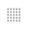 sourcing map Precision Balls 6.5mm Solid Chrome Steel G10 for