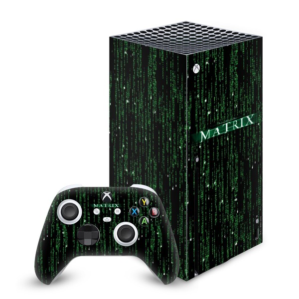 Head Case Designs Officially Licensed The Matrix Codes Key Art Vinyl Sticker Gaming Skin Decal Cover Compatible With Xbox Series X Console and Controller Bundle