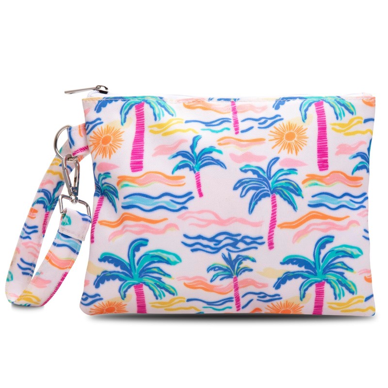 FIREDOG Water-resistant Beach Wristlet Bag for Women – TPU Lined